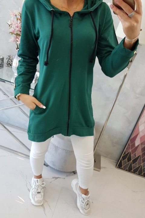 Bluza z suwakiem z tyłu zielona