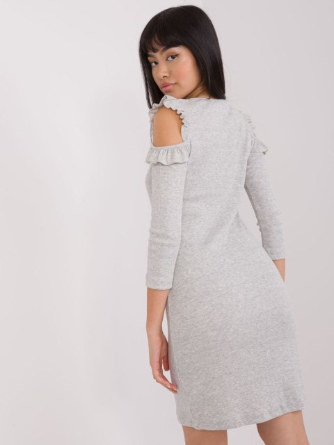 Sukienka EM-SK-HS-20-245.32 szary L/XL
