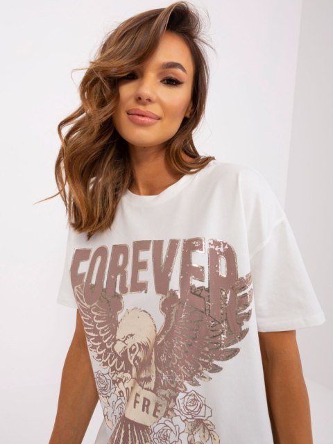 T-shirt TW-TS-OB057.50 ecru S T-shirt TW-TS-OB057.50 ecru S
