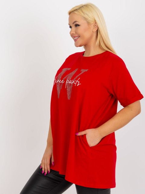 Bluzka RV-BZ-7866.30 czerwony Bluzka RV-BZ-7866.30 czerwony