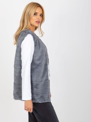 Kamizelka damska futrzana szara 2XL OCH BELLA