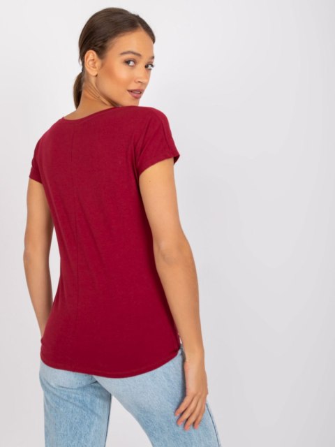 T-shirt RV-TS-4832.16P bordowy S