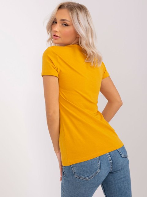 T-shirt EM-TS-HS-20-13.17 ciemny żółty L T-shirt EM-TS-HS-20-13.17 ciemny żółty L