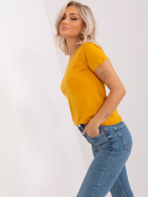 T-shirt EM-TS-HS-20-13.17 ciemny żółty M T-shirt EM-TS-HS-20-13.17 ciemny żółty M