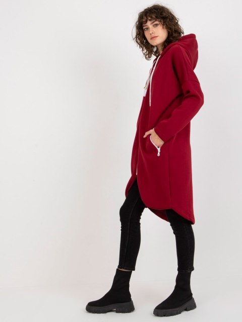Bluza dresowa bordowa z kapturem Stunning Bluza dresowa bordowa z kapturem Stunning