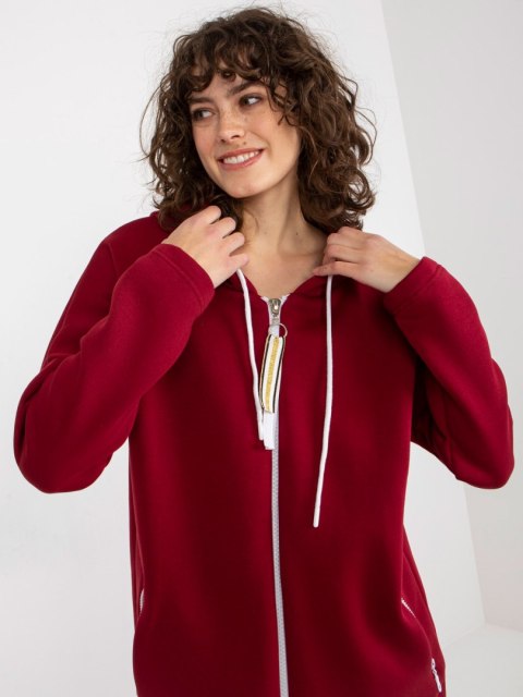 Bluza dresowa bordowa z kapturem Stunning Bluza dresowa bordowa z kapturem Stunning