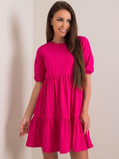 Sukienka RV-SK-5587.93 fuksjowy L Sukienka RV-SK-5587.93 fuksjowy L