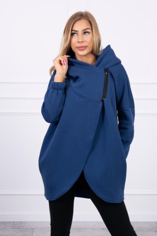 Bluza z krótkim suwakiem jeansowa