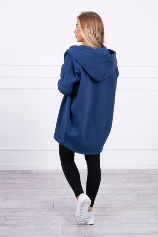 Bluza z krótkim suwakiem jeansowa