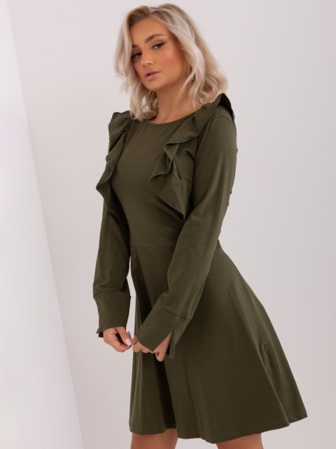 Sukienka EM-SK-HW-20-395.34P khaki S Sukienka EM-SK-HW-20-395.34P khaki S