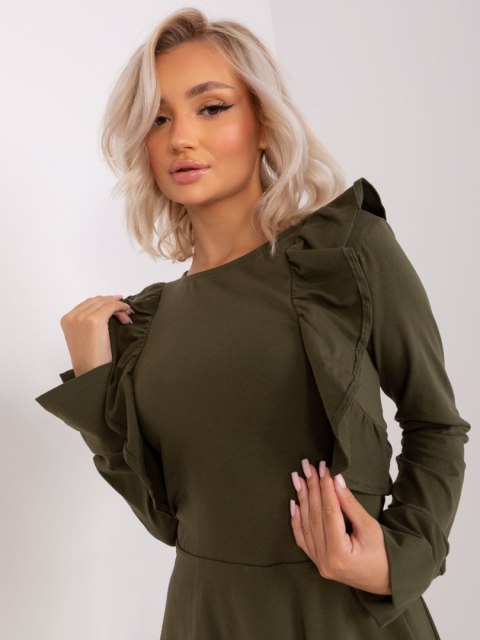 Sukienka EM-SK-HW-20-395.34P khaki S Sukienka EM-SK-HW-20-395.34P khaki S