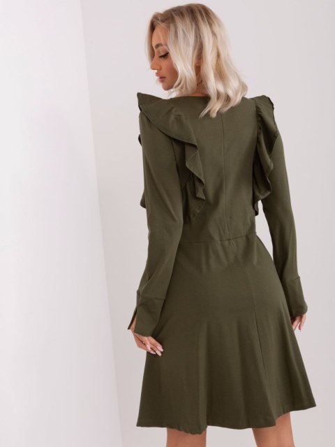 Sukienka EM-SK-HW-20-395.34P khaki S Sukienka EM-SK-HW-20-395.34P khaki S