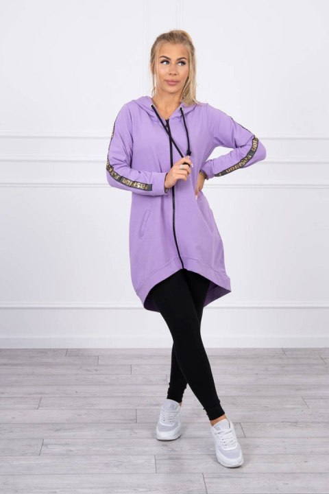 Bluza z suwakiem z tyłu ciemno fioletowa