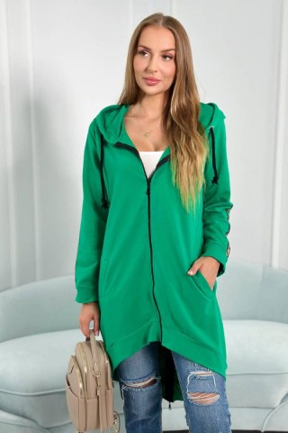 Bluza z suwakiem z tyłu jasno zielona