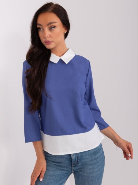 Bluzka LK-BZ-506493.71P ciemny niebieski 42 Bluzka LK-BZ-506493.71P ciemny niebieski 42