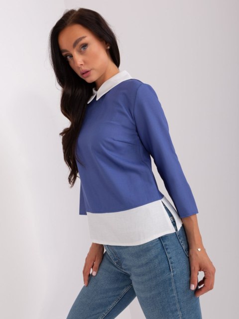 Bluzka LK-BZ-506493.71P ciemny niebieski 42 Bluzka LK-BZ-506493.71P ciemny niebieski 42