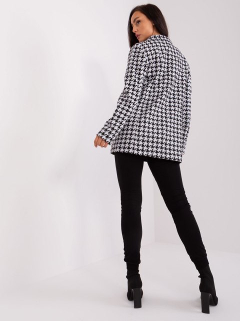 Płaszcz LK-PL-509402.40P szaro-czarny S/M Płaszcz LK-PL-509402.40P szaro-czarny S/M