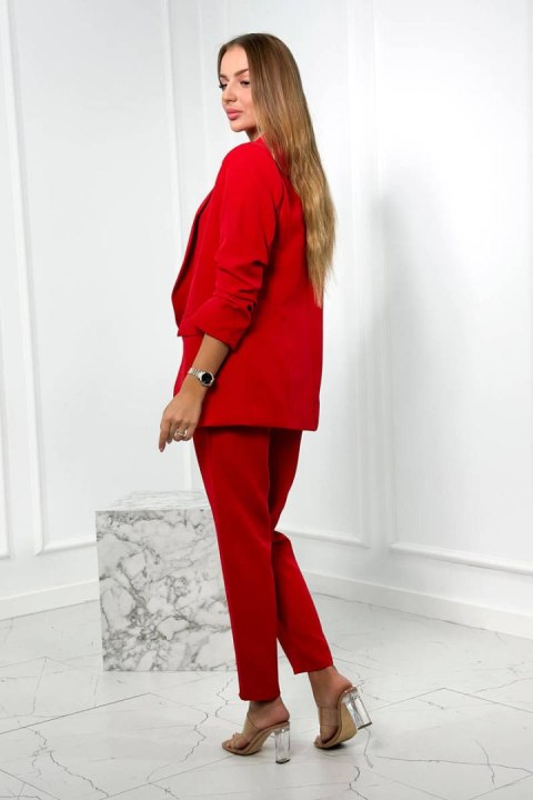 Komplet elegancki marynarka ze spodniami czerwony Komplet elegancki marynarka ze spodniami czerwony