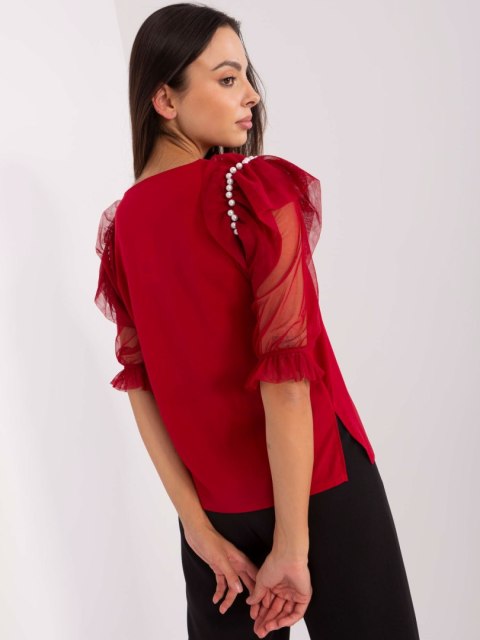 Bluzka LK-BZ-506682.26P bordowy 36 Bluzka LK-BZ-506682.26P bordowy 36