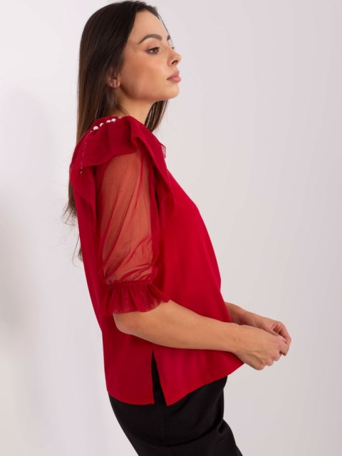 Bluzka LK-BZ-506682.26P bordowy 36 Bluzka LK-BZ-506682.26P bordowy 36