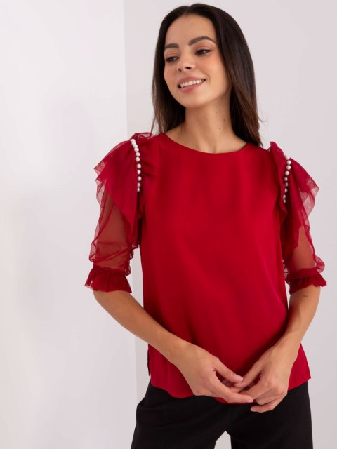 Bluzka LK-BZ-506682.26P bordowy 42 Bluzka LK-BZ-506682.26P bordowy 42