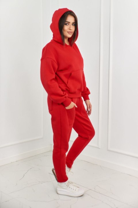 Komplet sportowy damski spodnie i bluza czerwony Komplet sportowy damski spodnie i bluza czerwony