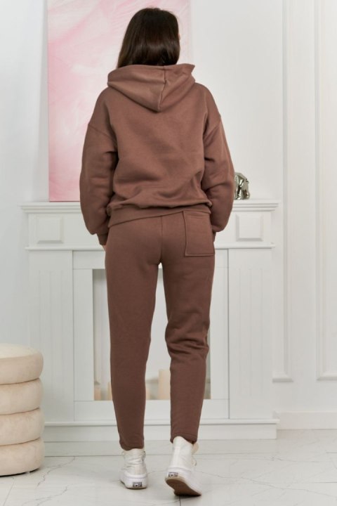 Komplet sportowy damski spodnie i bluza mocca Komplet sportowy damski spodnie i bluza mocca