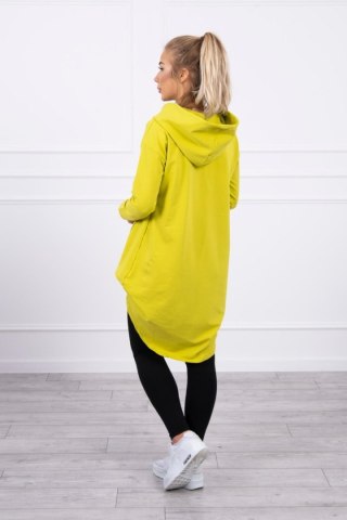 Bluza z długim tyłem i kapturem kiwi