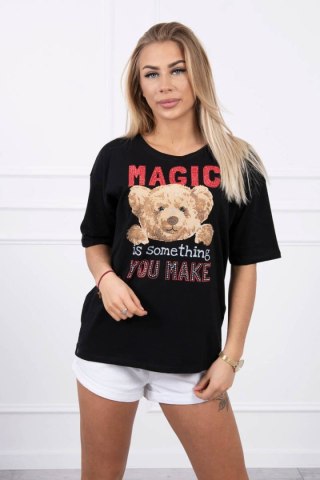 Bluzka z nadrukiem Magic czarna