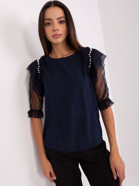 Bluzka LK-BZ-506682.26P granatowy 42 Bluzka LK-BZ-506682.26P granatowy 42