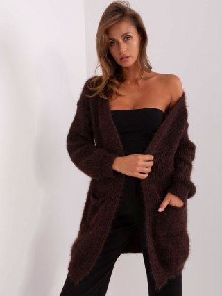 Kardigan DHJ-SW-1009.09P ciemny brązowy