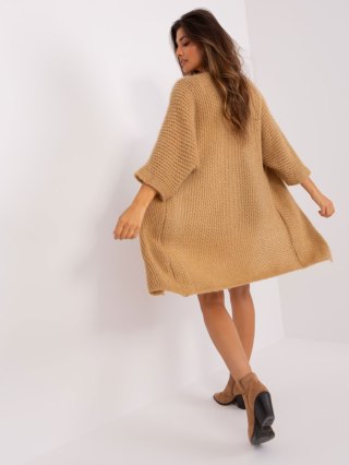 Kardigan DHJ-SW-6611.12P camelowy