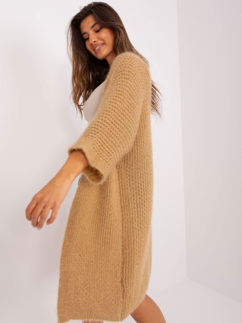 Kardigan DHJ-SW-6611.12P camelowy Kardigan DHJ-SW-6611.12P camelowy