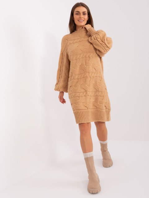 Sweter AT-SW-2367.76P camelowy