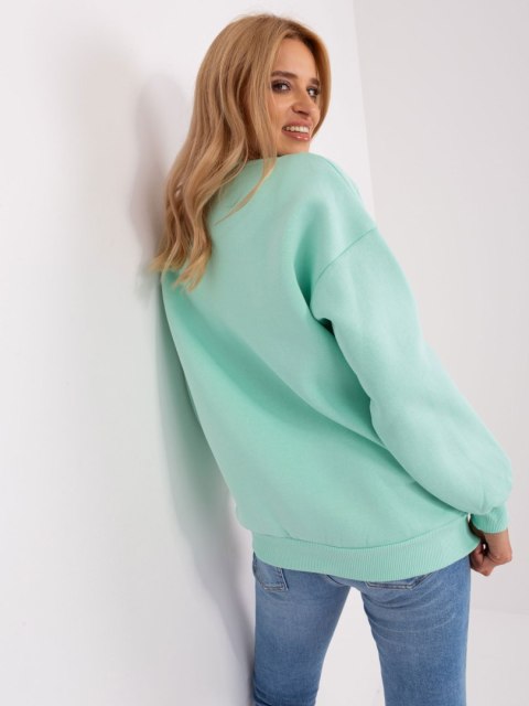 Bluza ocieplana oversize mięowa z napisem Bluza ocieplana oversize mięowa z napisem
