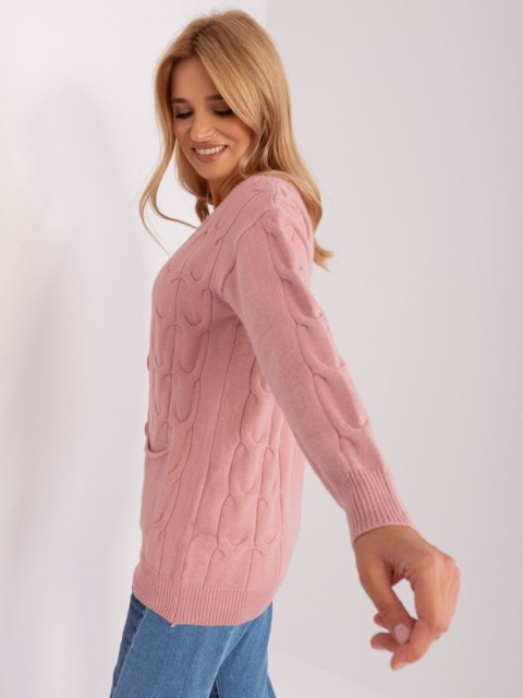 Sweter AT-SW-2241.36P jasny różowy