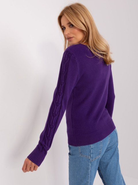Sweter AT-SW-2329.98P ciemny fioletowy Sweter AT-SW-2329.98P ciemny fioletowy