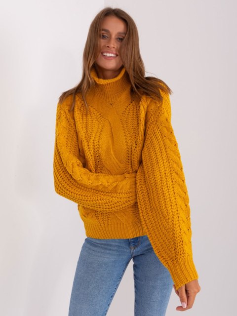 Sweter AT-SW-2350.91P ciemny żółty Sweter AT-SW-2350.91P ciemny żółty