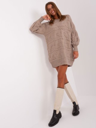 Sweter AT-SW-2367.76P ciemny bezowy