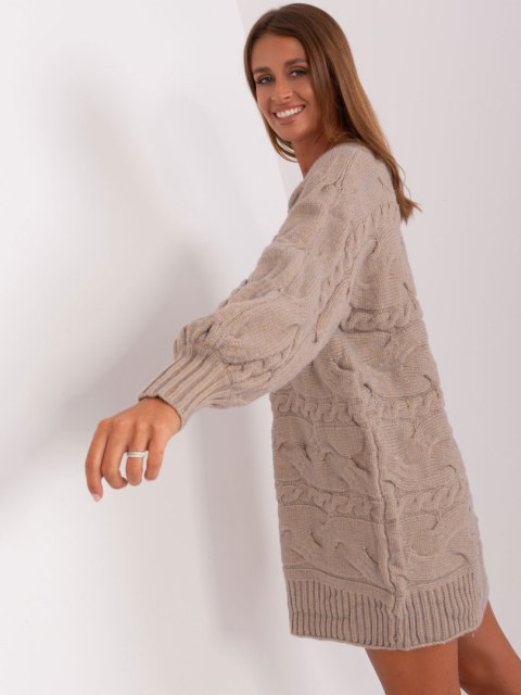 Sweter AT-SW-2367.76P ciemny bezowy