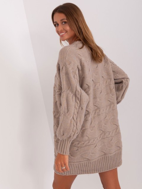 Sweter AT-SW-2367.76P ciemny bezowy