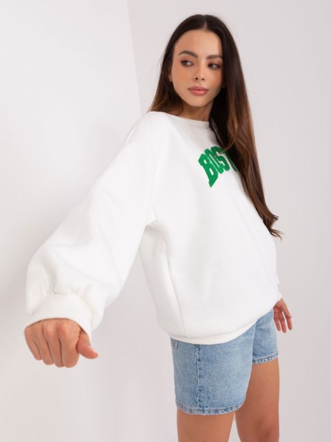 Bluza Boston ecru dresowa bez kaptura oversize Bluza Boston ecru dresowa bez kaptura oversize