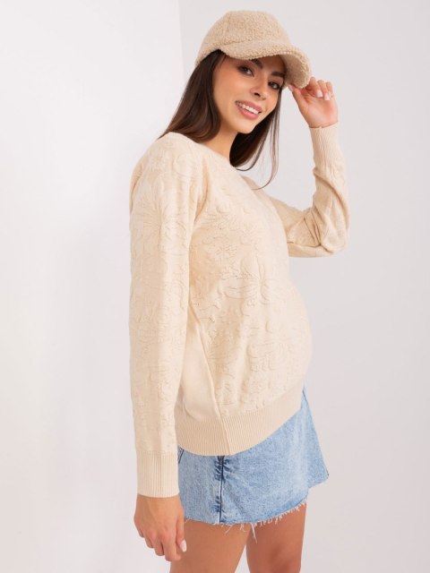 Sweter AT-SW-2231A.00P jasny beżowy Sweter AT-SW-2231A.00P jasny beżowy
