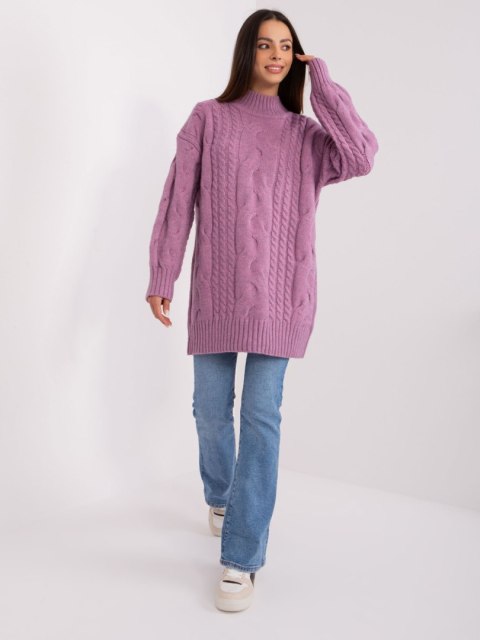 Sweter AT-SW-2367-1.35P fioletowy Sweter AT-SW-2367-1.35P fioletowy