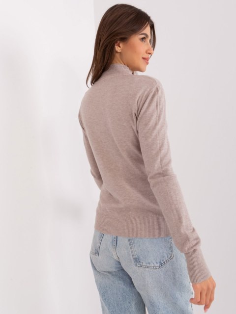 Sweter PM-SW-PM-20.05 ciemny bezowy M/L Sweter PM-SW-PM-20.05 ciemny bezowy M/L