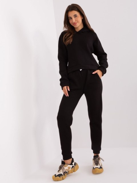 Komplet dresowy basic czarny spodnie + bluza Komplet dresowy basic czarny spodnie + bluza