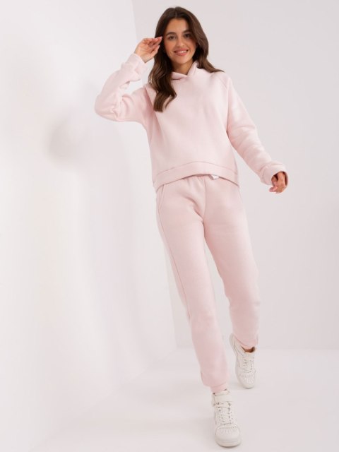 Komplet dresowy basic jasny rożowy spodnie + bluza Komplet dresowy basic jasny rożowy spodnie + bluza