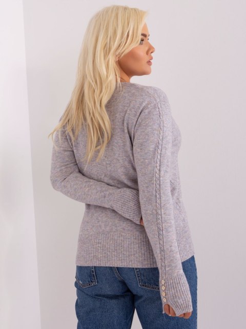 Sweter PM-SW-PM-3817.07 szary XL/XXL Sweter PM-SW-PM-3817.07 szary XL/XXL