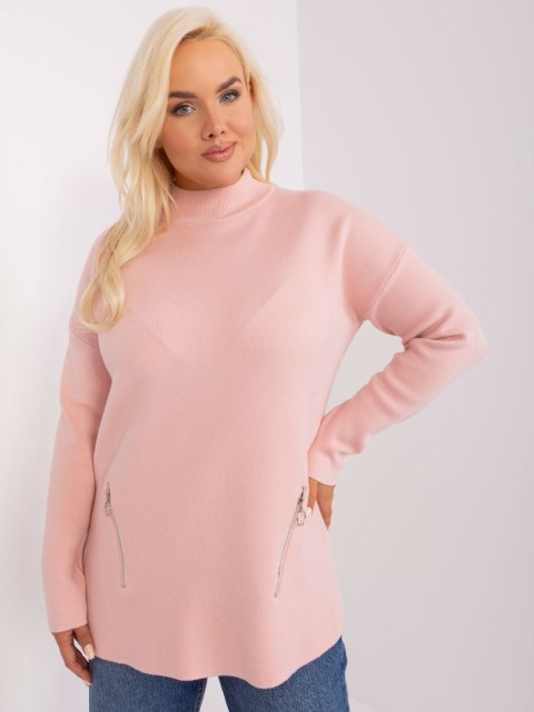 Sweter PM-SW-PM717.20 jasny różowy XXL/XXXL Sweter PM-SW-PM717.20 jasny różowy XXL/XXXL