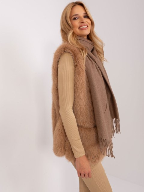 Szalik AT-SZ-23185.62P ciemny brązowy